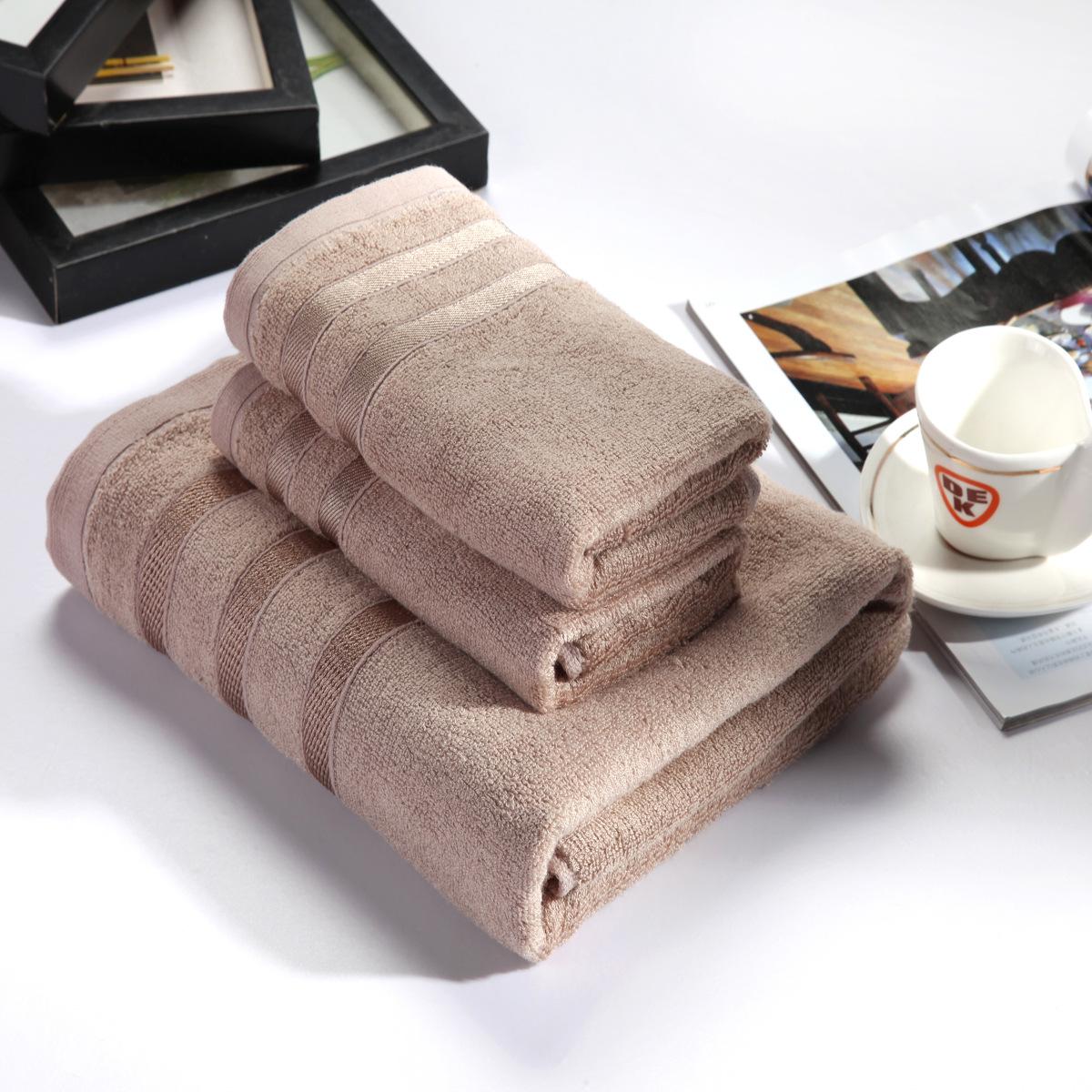 Bộ Chăn Ga Gối Cotton 3 PC Face Tay Tắm Bathroom Towels Set Khăn Tắm Khăn Mặt Ba Mảnh