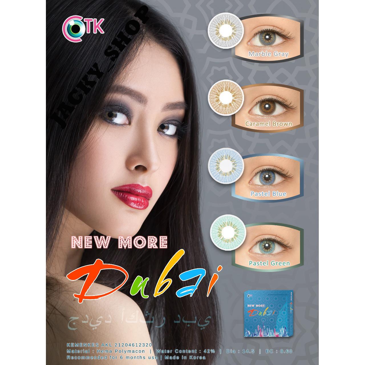 Softlens New More Dubai Diameter 14.5 mm + GRATIS Lenscase