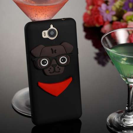 นุ่มเคสสำหรับหัวเหว่ย Y5 2017 3D น่ารักการ์ตูนสุนัขกรอบซิลิโคลนกันกระแทก - INTL