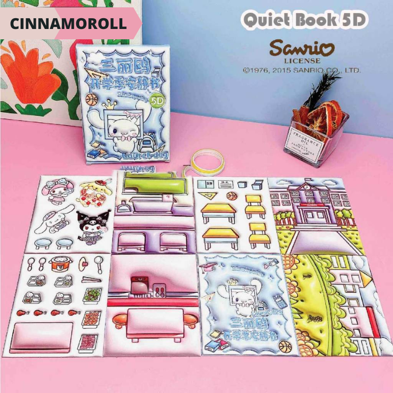Buku Stiker Sanrio Quiet Book Diy Mainan Sanrio Mainan Edukasi Busy Buku Stiker Sanrio Quiet Book Diy Mainan Sanrio Mainan Edukasi Busy
