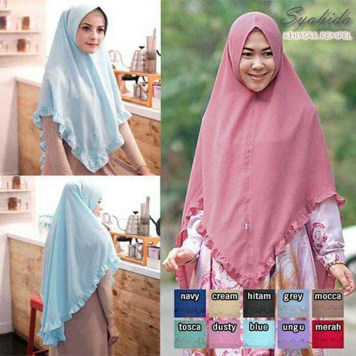 Mesh Jilbab Instan Jumbo / Hijab Instant Khimar Syar'i SYAHIDA