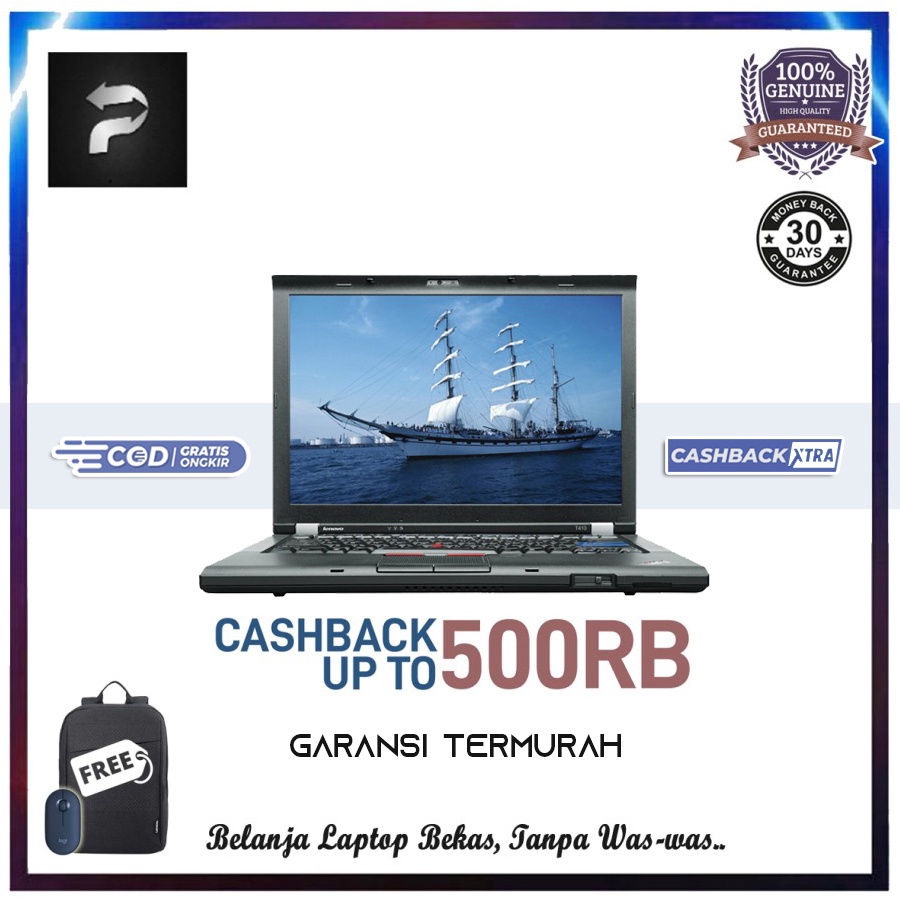 Laptop Second Lenovo Thinkpad T410 T420 Core i5 RAM 8GB SSD