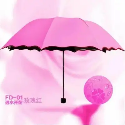Magic Umbrella Payung Lipat Ajaib 3D Muncul Motif Jika Basah Hujan