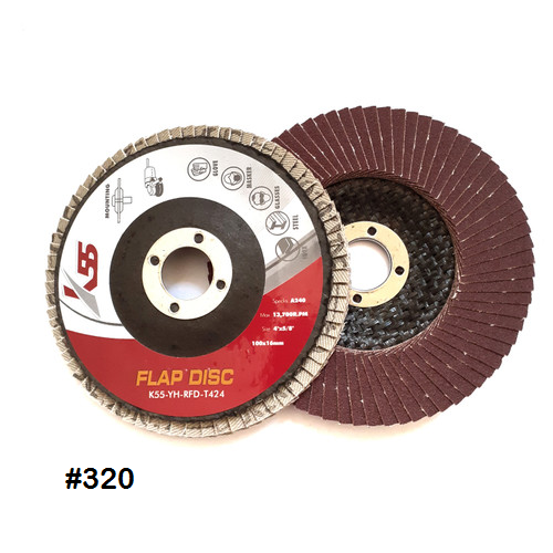 Flap Disc Grit 320 / Amplas Susun 4 Inch Mata Gerinda Tumpuk Grid A320
