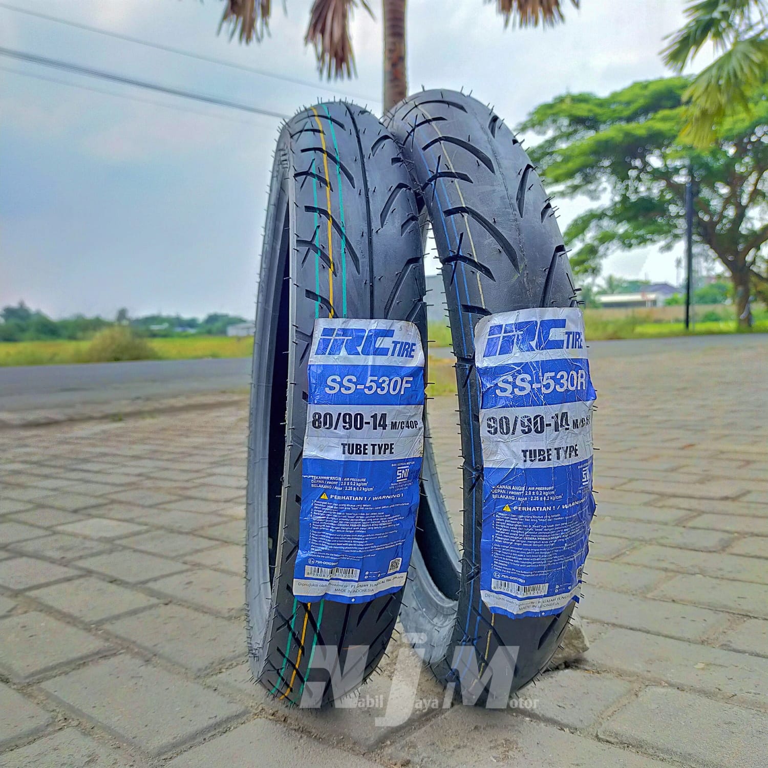 Paket Ban Luar IRC SS530 80/90-14 Dan 90/90-14 Tube Type 