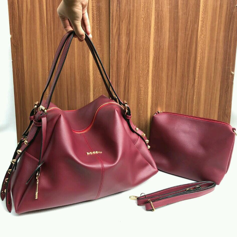 HARGA DISKON!!! tas wanita FOSSIL maron import terbaru...