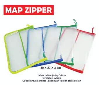 map zipper bag