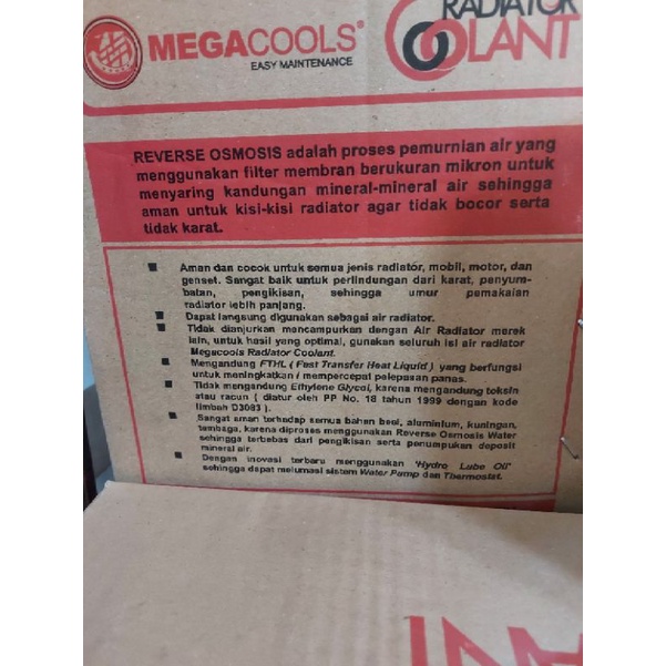 Megacool Coolant 1Liter . Air Radiator Coolant Lazada Indonesia