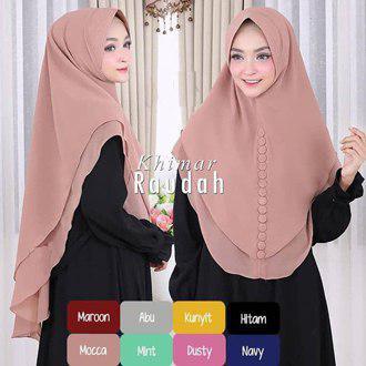 JILBAB SYARI HIJAB RAUDAH KHIMAR 2 LAYER