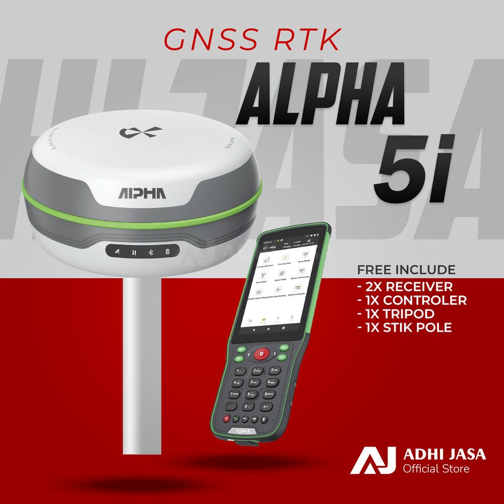 Alpha 5i Gnss RTK Gps Geodetik Statik Fullset Free Pelatihan | Lazada ...