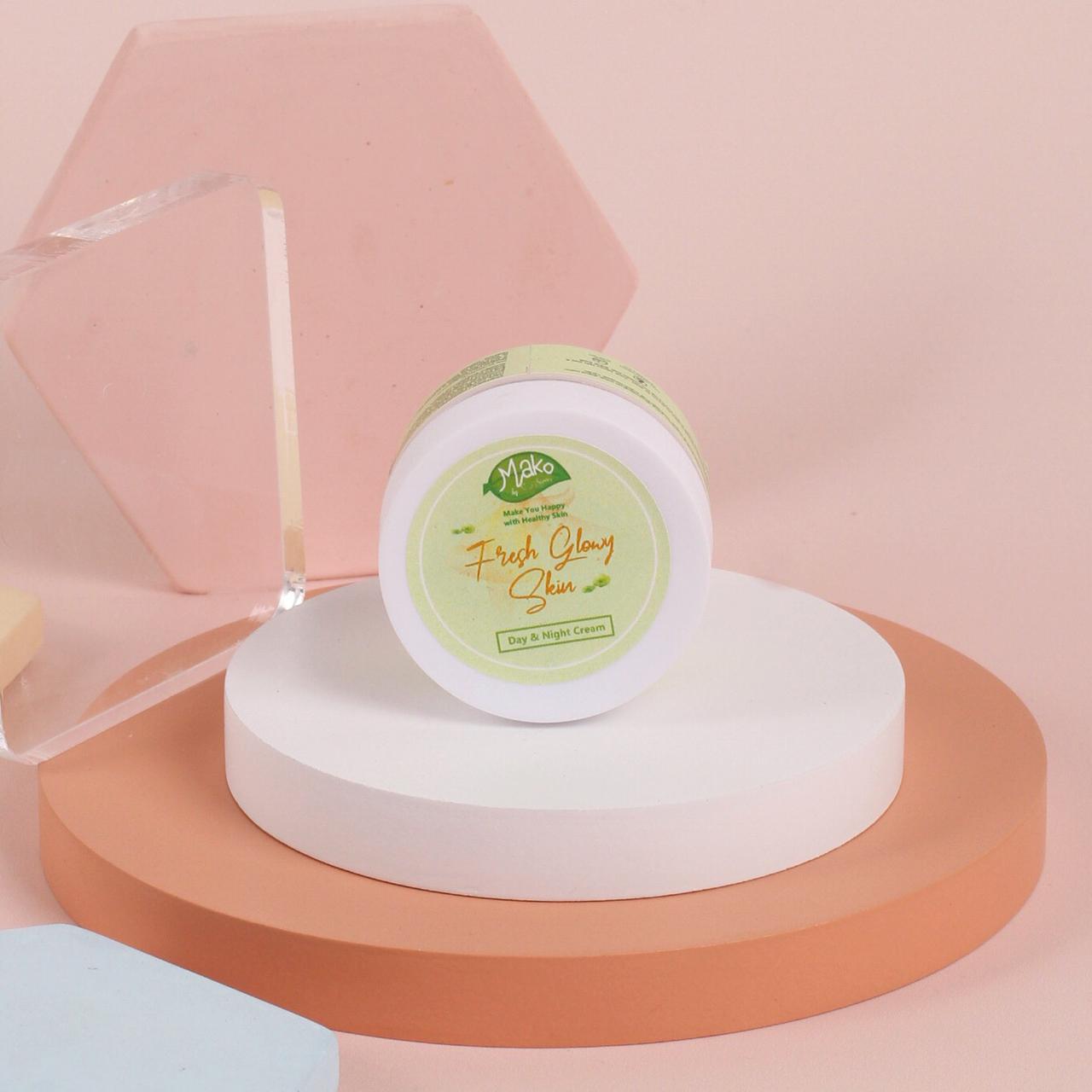 Fresh Glowy Skin Day Night Cream Mako By Seris Bpom Lazada Indonesia