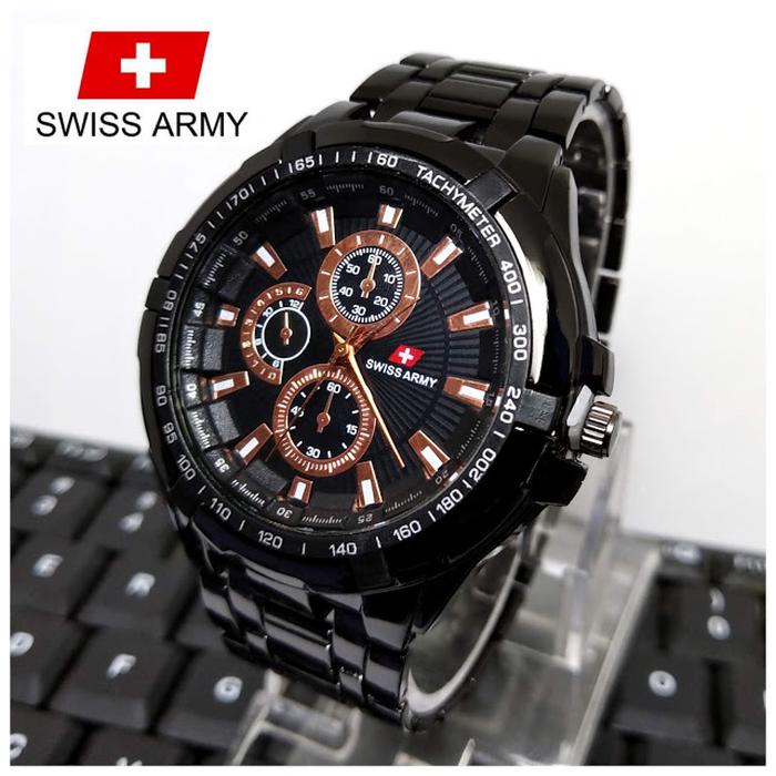 Jam Tangan Swiss Army Pria Fashion Analog Style Fashion Casual Terbaru Strap Stainless Steel Anti Karat Exclusive Lazada Indonesia