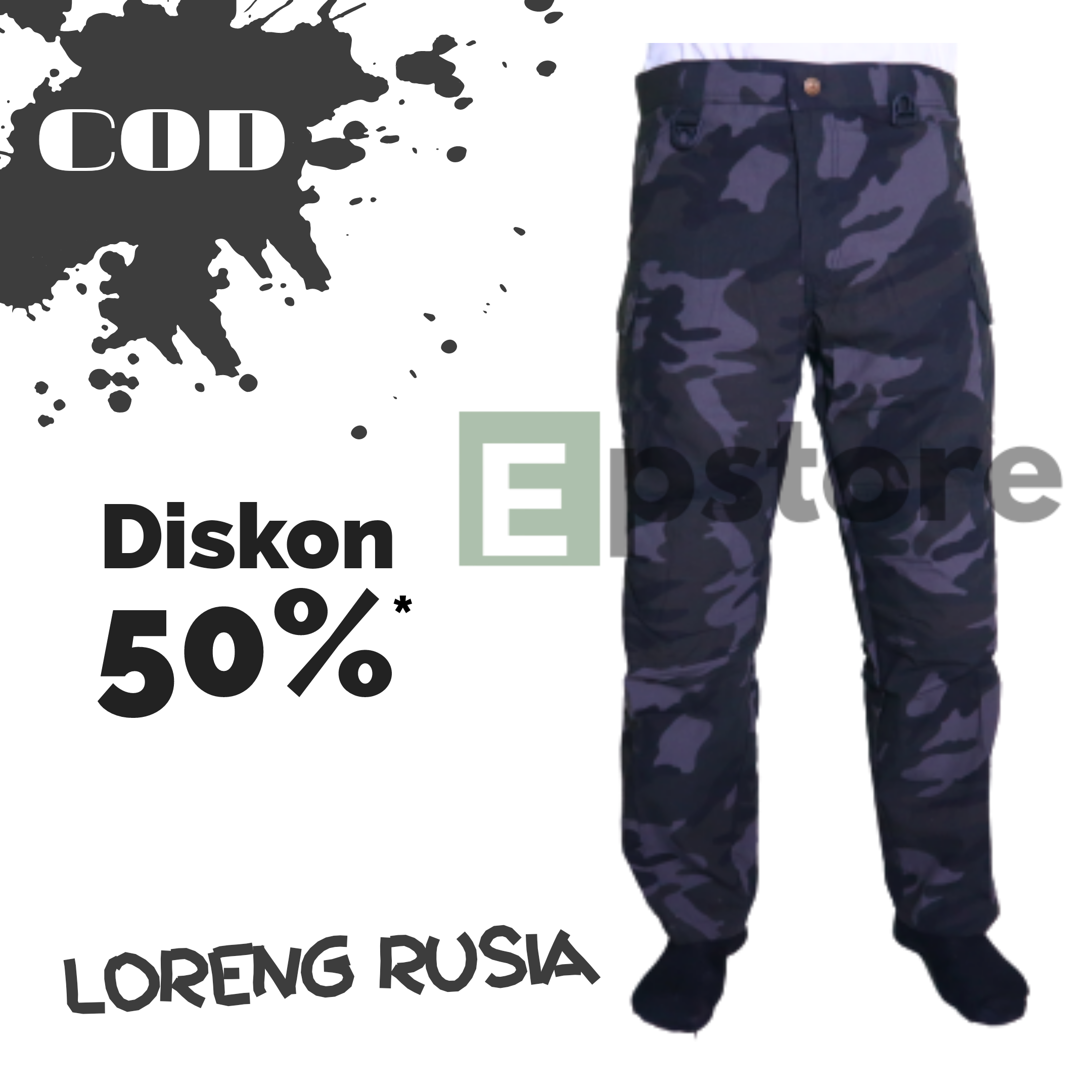 Celana Cargo loreng rusia | celana pdl 