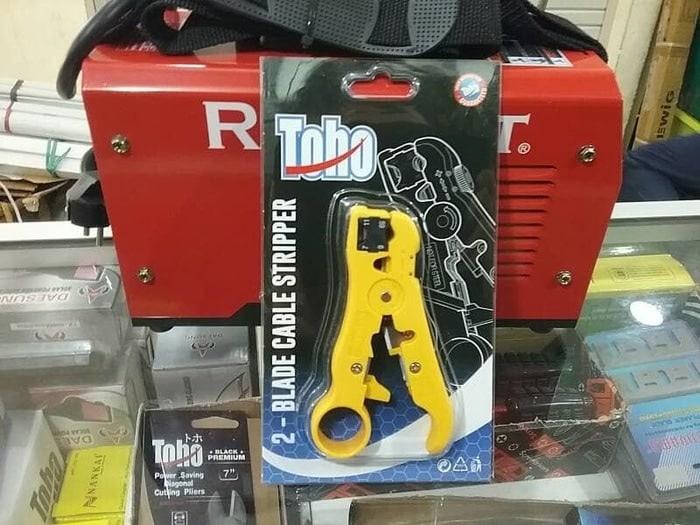 TERLARIS TANG KUPAS KABEL COAXIAL RG59 RG 6 RG 7 / TOHO 2-BLADE CABLE STRIPPER - ckzWWIAe