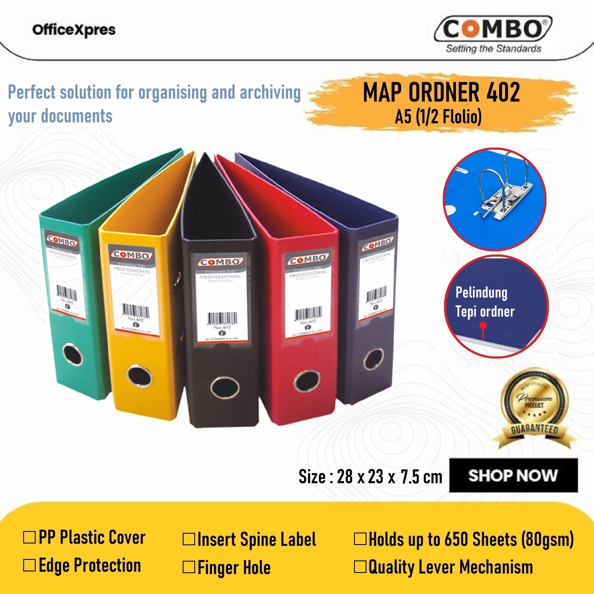 Ordner Map Setengah Folio Odner Map Plastik File Kwitansi Pvc Combo Lazada Indonesia