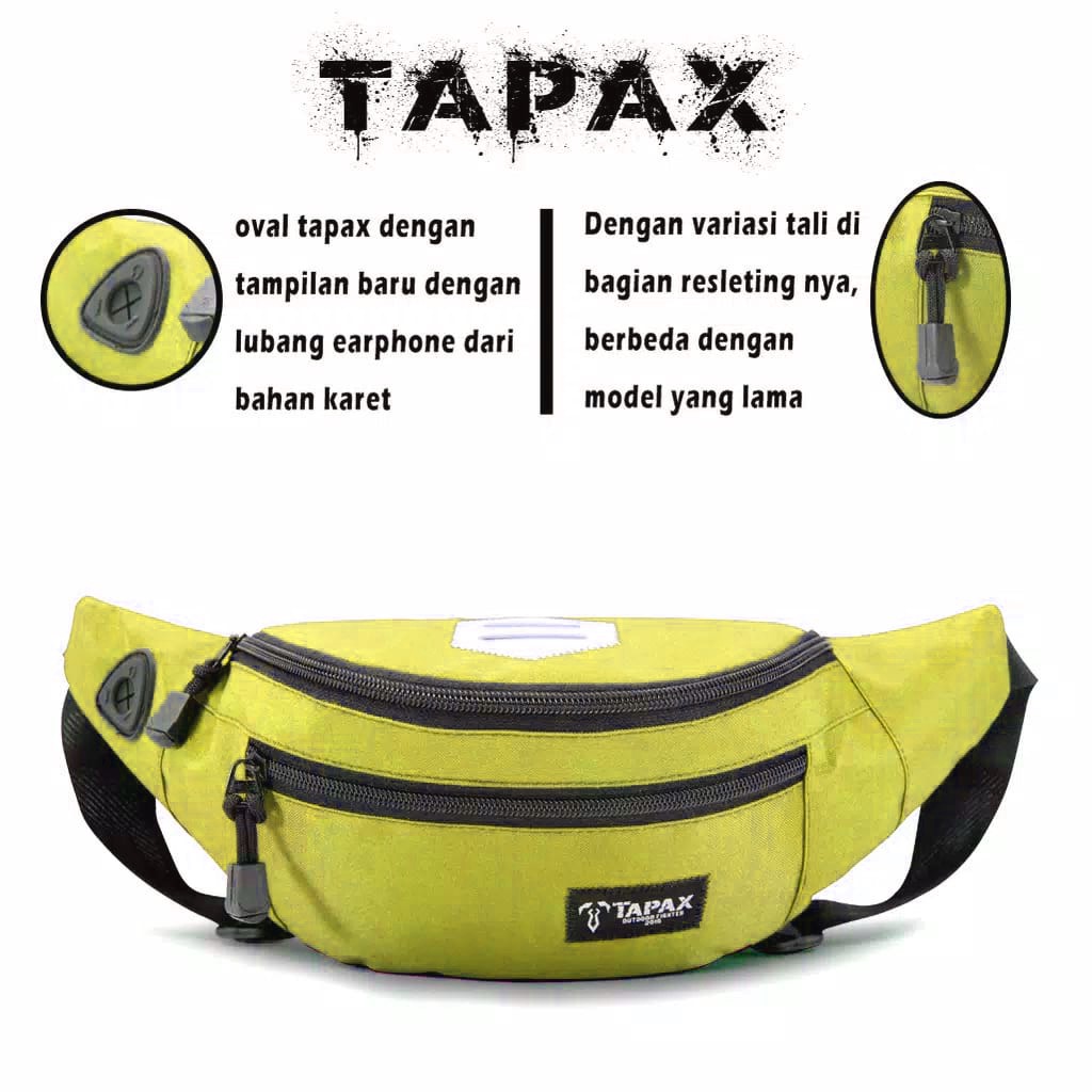 Jual Tas Selempang Waistbag Oval Tapax Original.