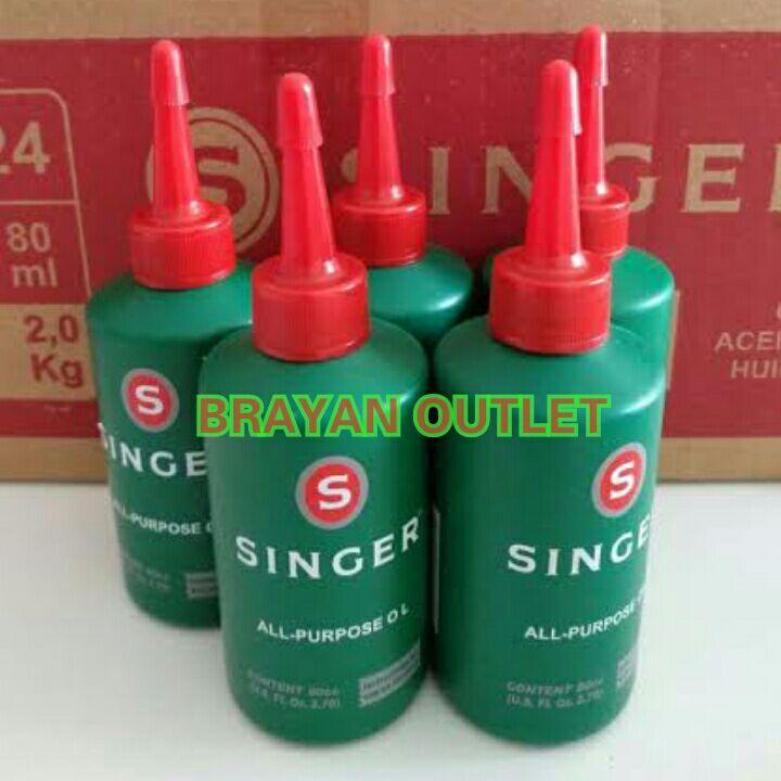 BRAYAN OUTLET - 5 Botol Minyak Pelumas Mesin Jahit merk SINGER PURPOSE OIL Lazada Spesial Harga Promo Best Seller BrayanOutlet