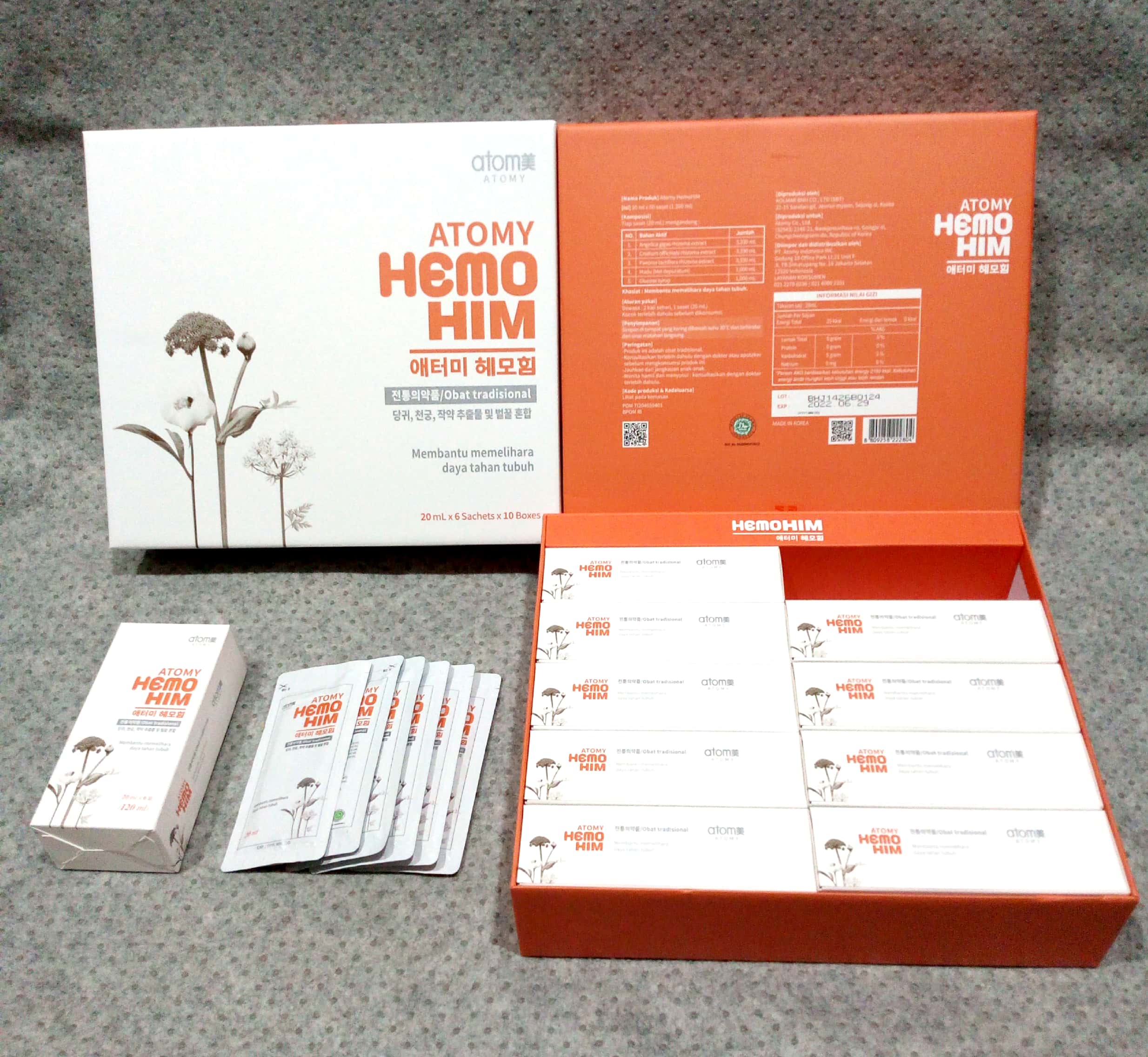 Atomy Hemohim 1box isi 60sachet Suplemen Daya Tahan Tubuh | hemo him ...