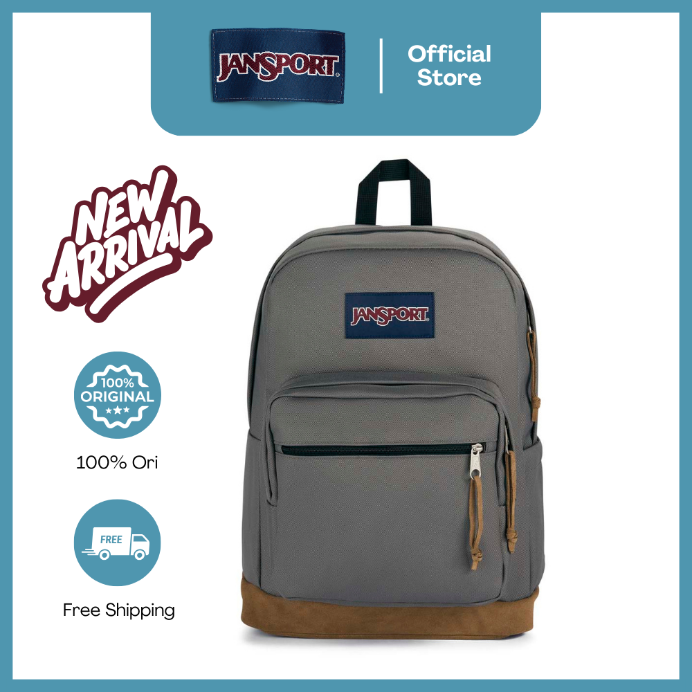 Abu Abu Light Grey Jansport Backpack Jansport Backpack Original