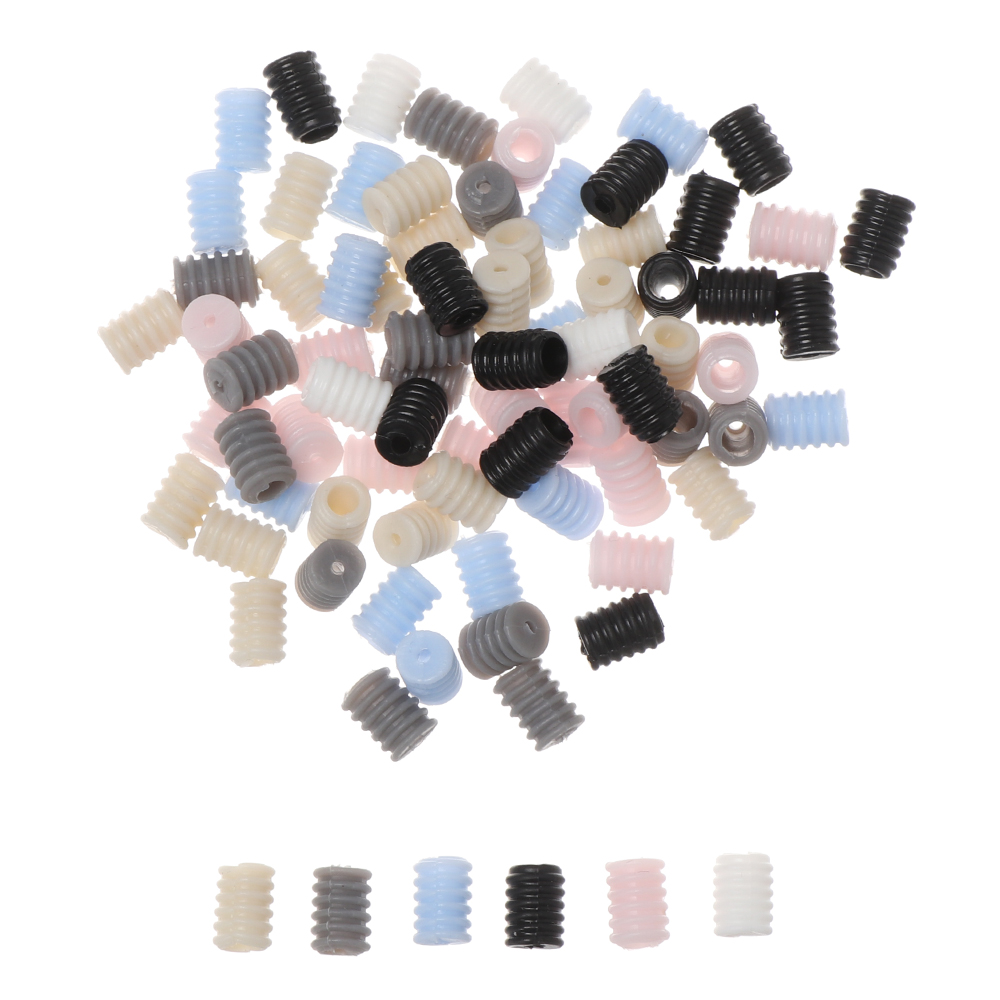 thumbnail image 2 of 100Pcs Cord Lock Toggles For Drawstrings Elastic Cord Adjuster Non Slip Stopper Elastic Adjustment Buckle Soft Plastic Accessories 2 of 9