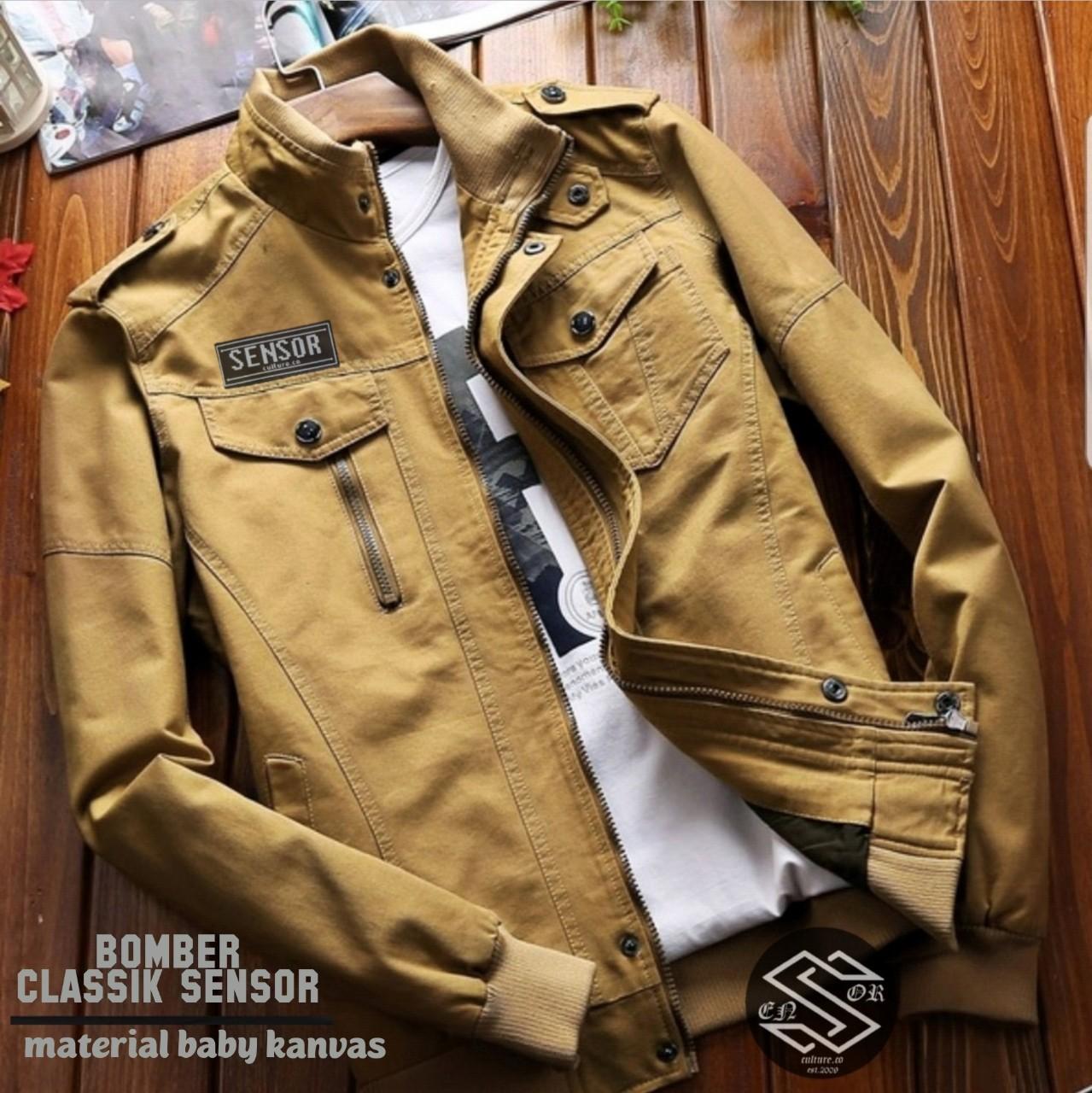 Jaket Bomber Classic Sensor - Jaket Bomber Pria