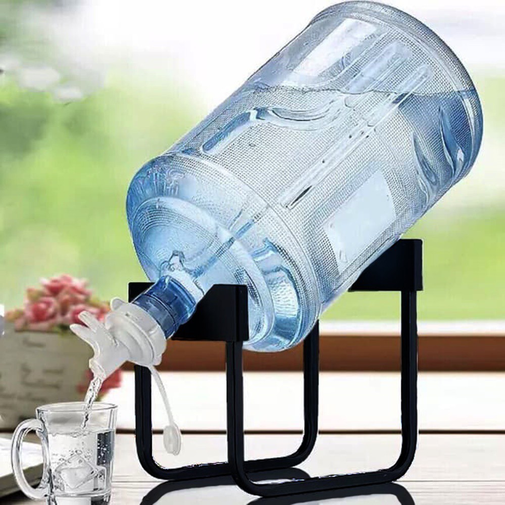 rak galon new model - desktop rak besi galon air minum + kran air