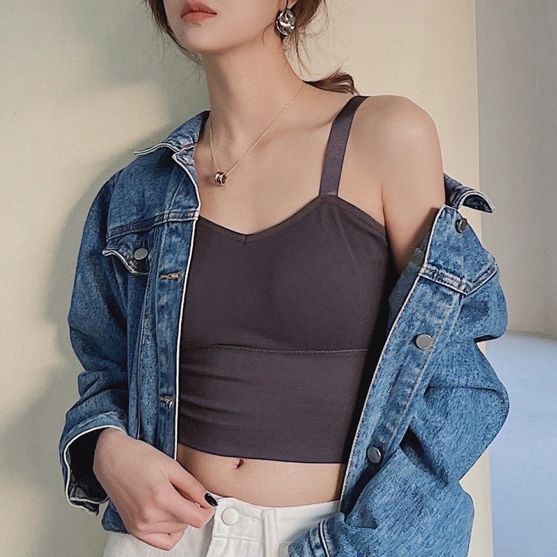 T980 • Tanktop Bra Import • Tali Karet 