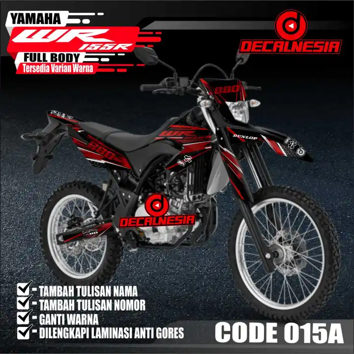 Decal Stiker Motor Yamaha Wr 155 R Modifikasi Variasi Full Body Lazada Indonesia