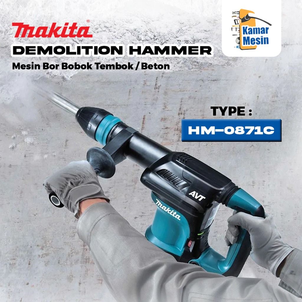 MAKITA Demolition Hammer Mesin Bor Bobok Tembok Jack Hammer HM0871C Lazada Indonesia