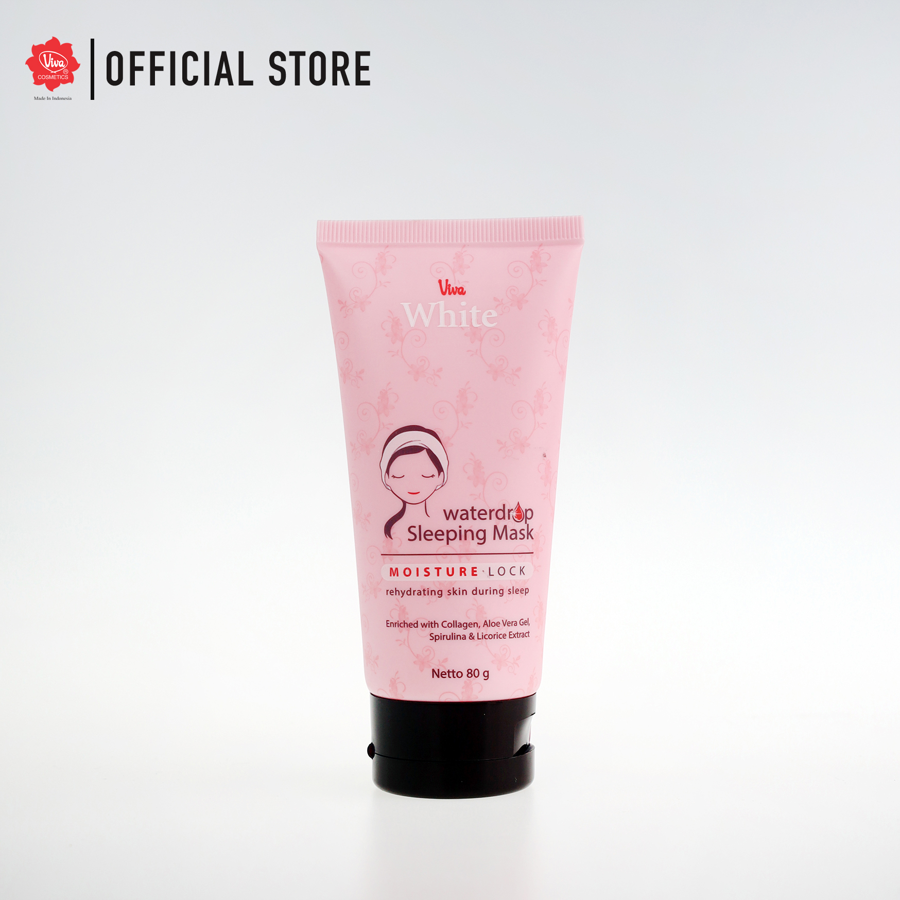 Viva White Waterdrop Sleeping Mask with Collagen, Aloe Vera Gel