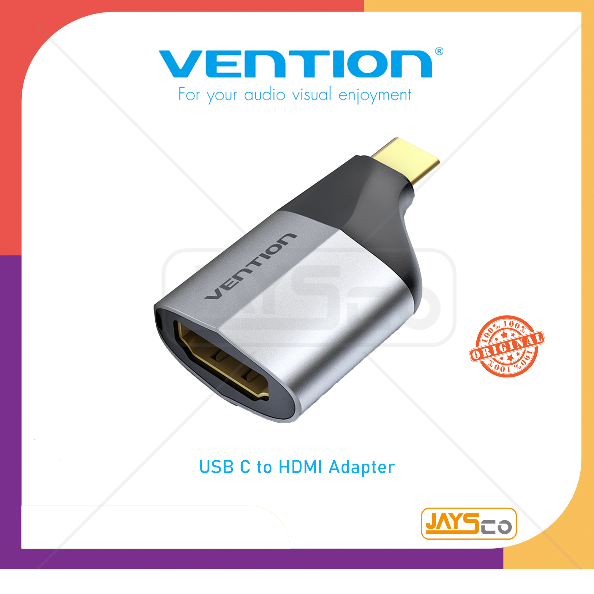 Vention Usb C To Hdmi 4k Adapter Thunderbolt To Hdmi Converter Lazada Indonesia 0855