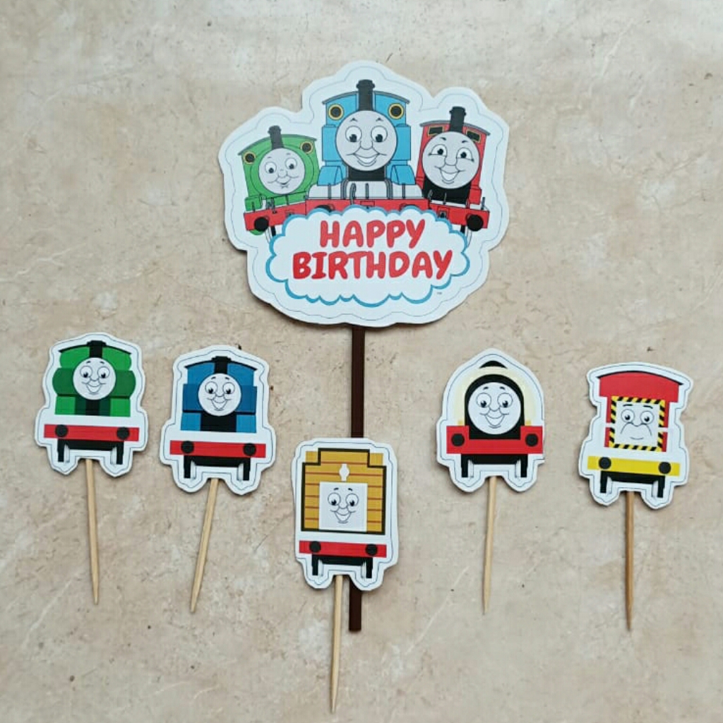 topper toper hiasan tusukan kue cake ulang tahun happy birthday