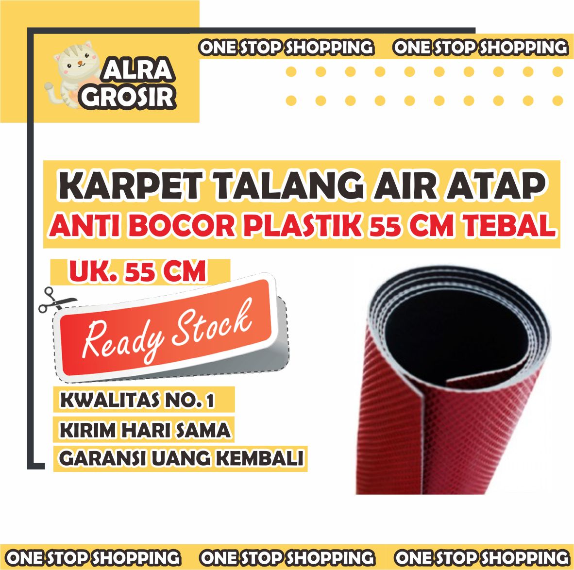 KARPET TALANG AIR ATAP ANTI BOCOR PLASTIK 55 CM TEBAL | Lazada Indonesia