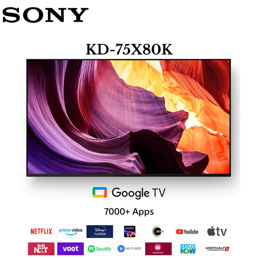 SONY BRAVIA X80K 4K UHD HDR Smart Google TV 75 Inch KD-75X80K | Lazada ...