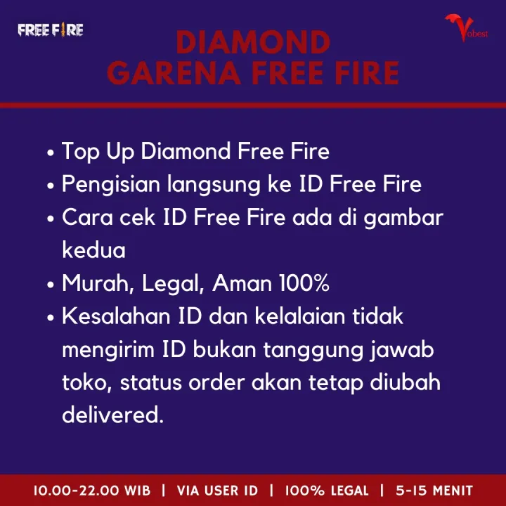Via Id Garena Free Fire 3440 Diamond Ff