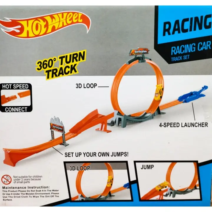 hot wheels single loop track