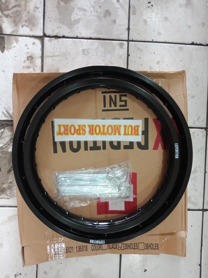 Velg Expedition Klx Atau Dtracker Ring 18-21 Hole 28 Dan 36