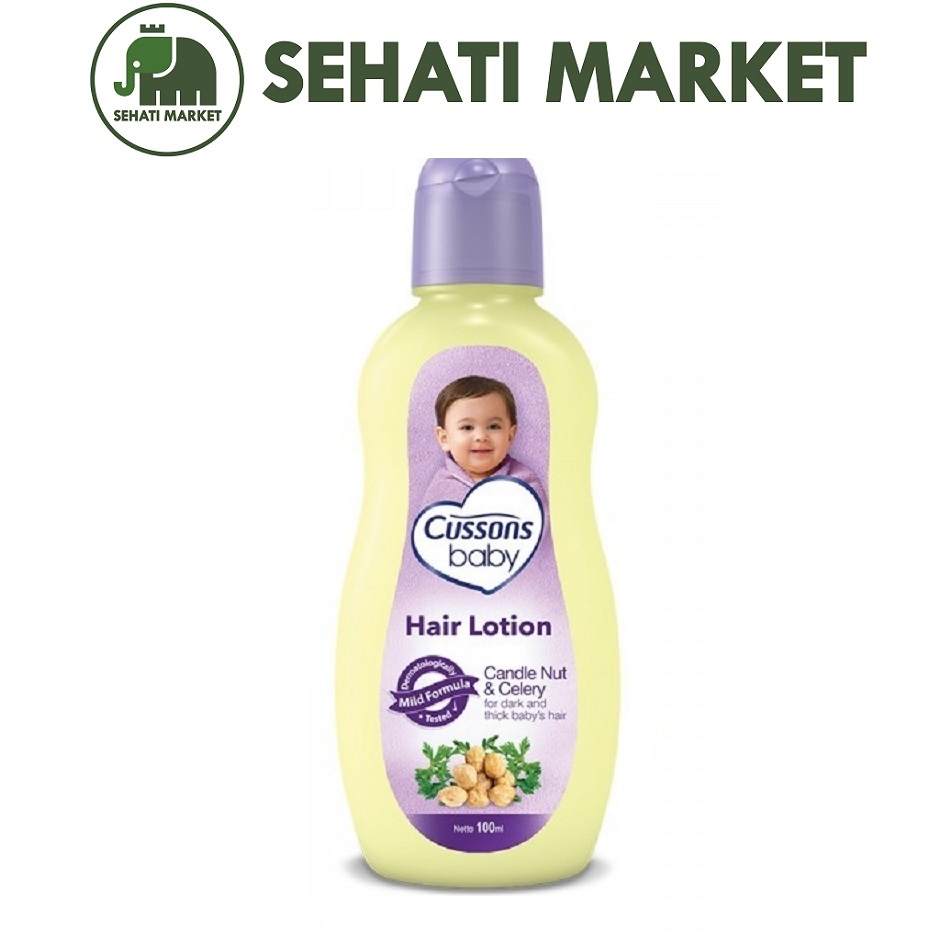 CUSSONS Hair Lotion Ungu Baby Hair Lotion Candle Nut Kemasan Ungu 100