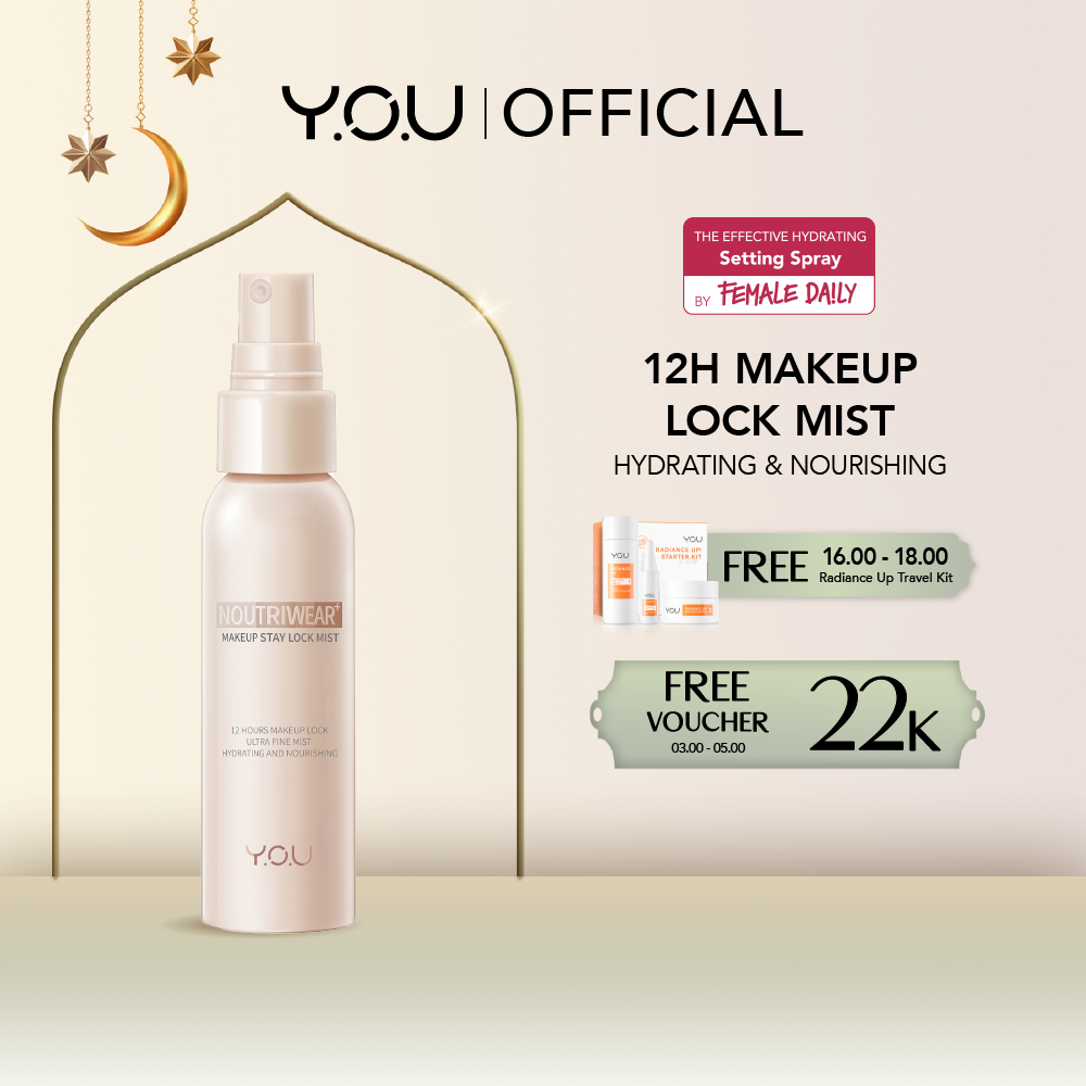 YOU NoutriWear+ Makeup Stay Lock Mist Setting Spray Oil Control