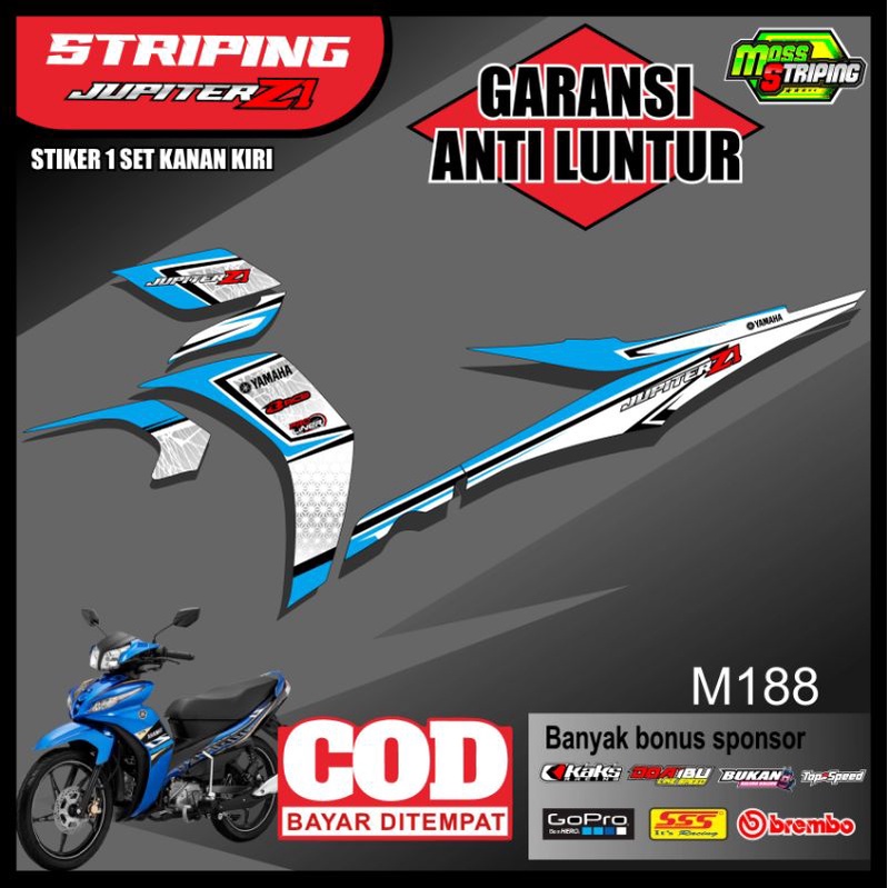 Stiker Motor/Striping Jupiter Z1 JupiterZ1 _ Stiker Variasi Motor