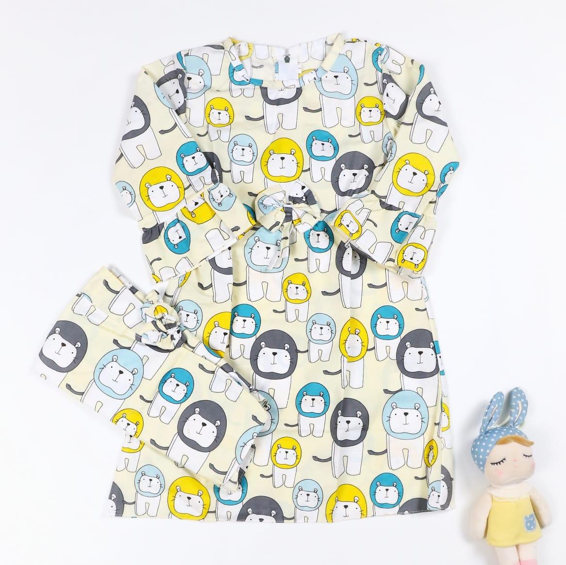 GAMIS ANAK BAJU MUSLIM SETELAN HIJAB KIDS (1-4TAHUN) JUST CHOOSE COLOR By PFB