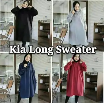 ... wanita murah. Owgitu Collection Life Style KIA LONG SWEATER shop jaket sweater baju atasan blouse rajut hijab terbaru