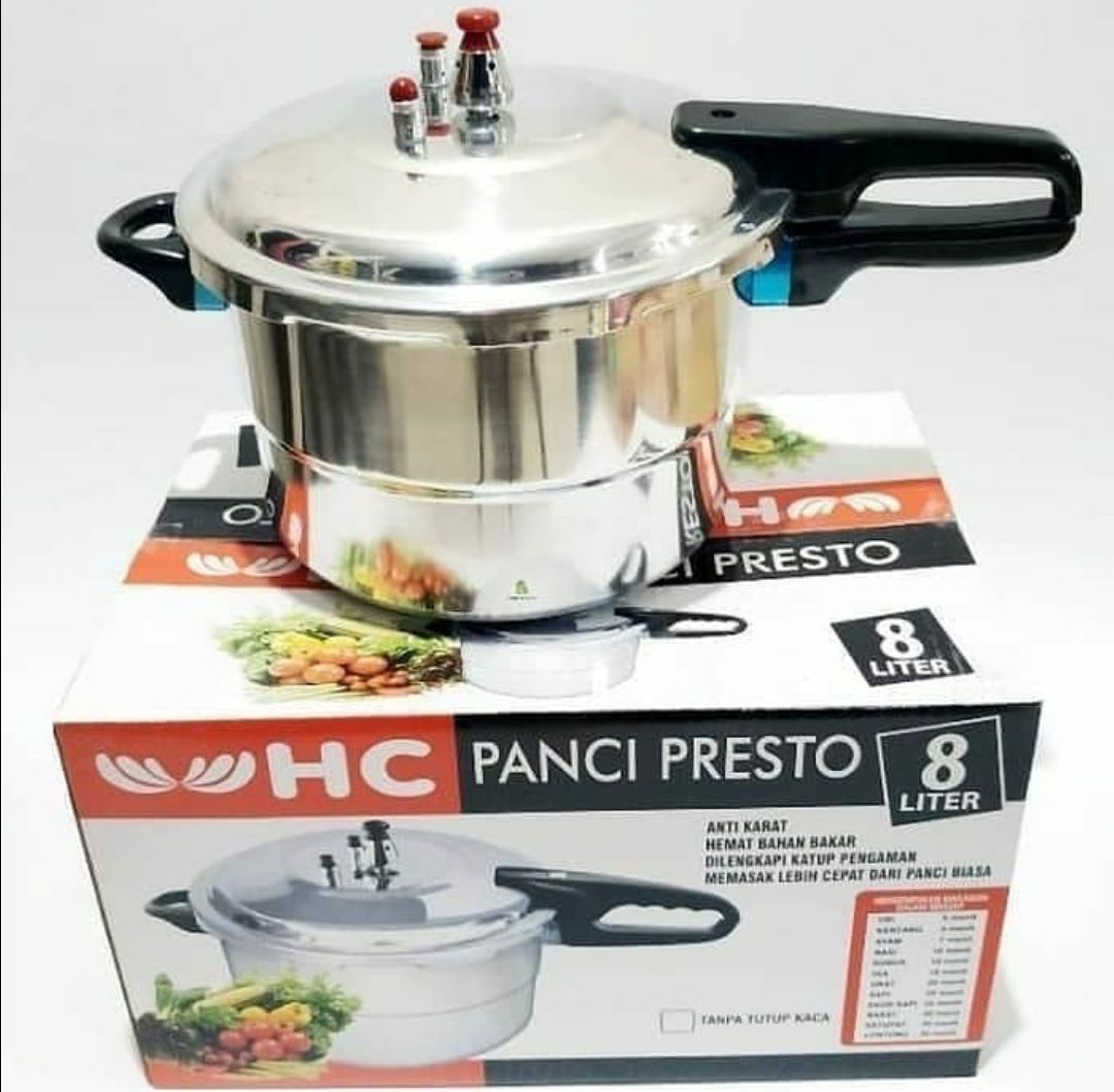 Panci Presto 8 Liter HC / Press Cooker 8 Liter Harga 195,900 rupiah*Gratis Ongkir