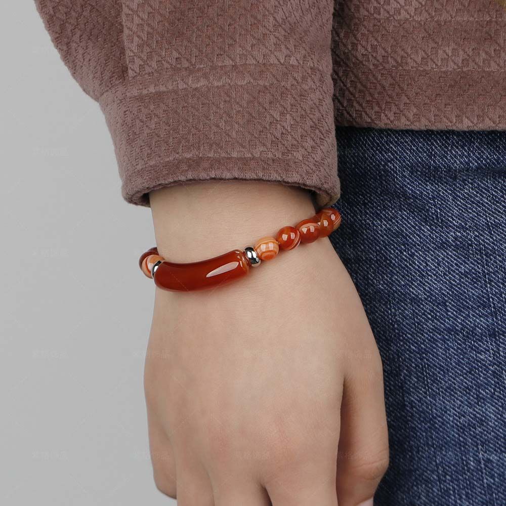 DASHU2 Quà Tặng Người đàn ông Tiger Eye Đá Handmade Đá tự nhiên Pha Lê Màu Hồng Thạch Anh Dây đeo cổ tay Đồ trang Sức thời trang Vòng Đeo Tay Hổ Mắt Phụ Nữ Vòng Đeo Tay Đính cườm Bangle