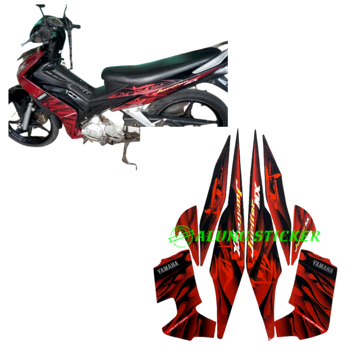 STIKER MOTOR STRIPING STIKER MOTOR LIS BODY MOTOR STICKER MOTOR YAMAHA