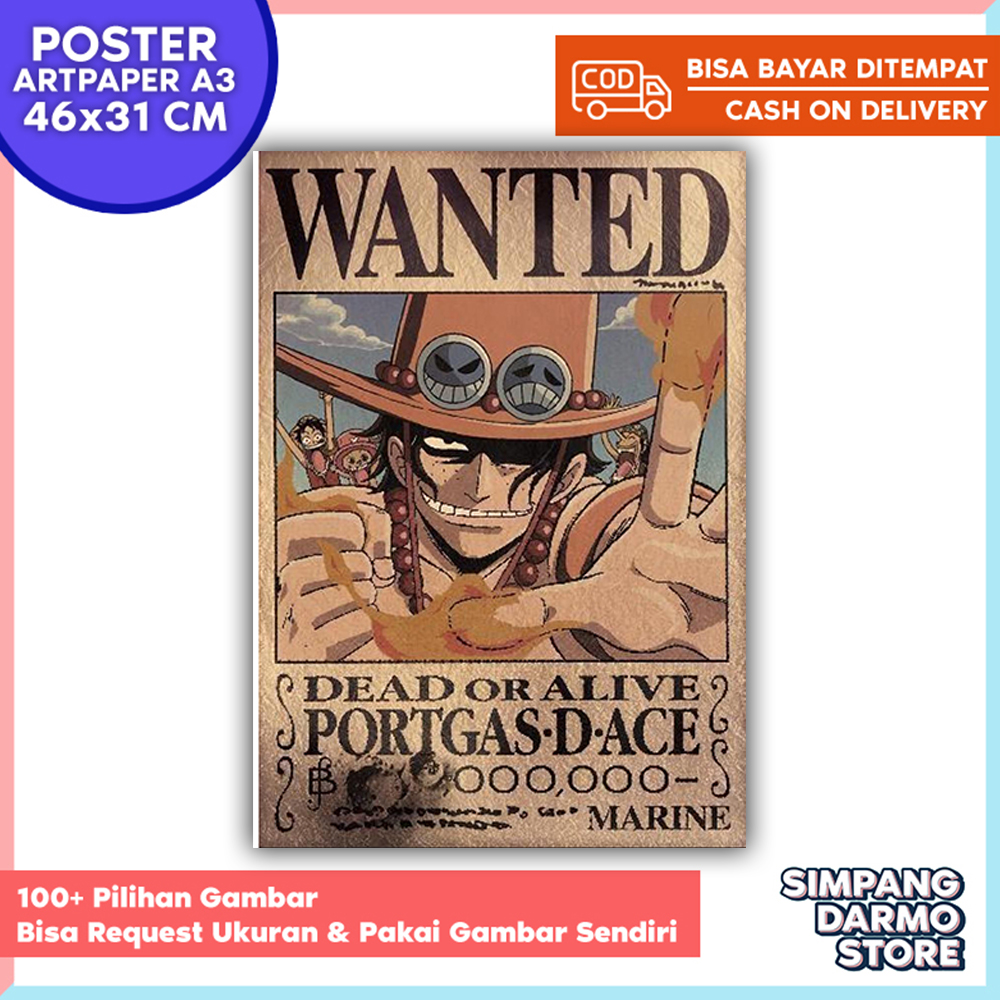 Jual Poster Buronan One Piece Terbaru Lazada Co Id