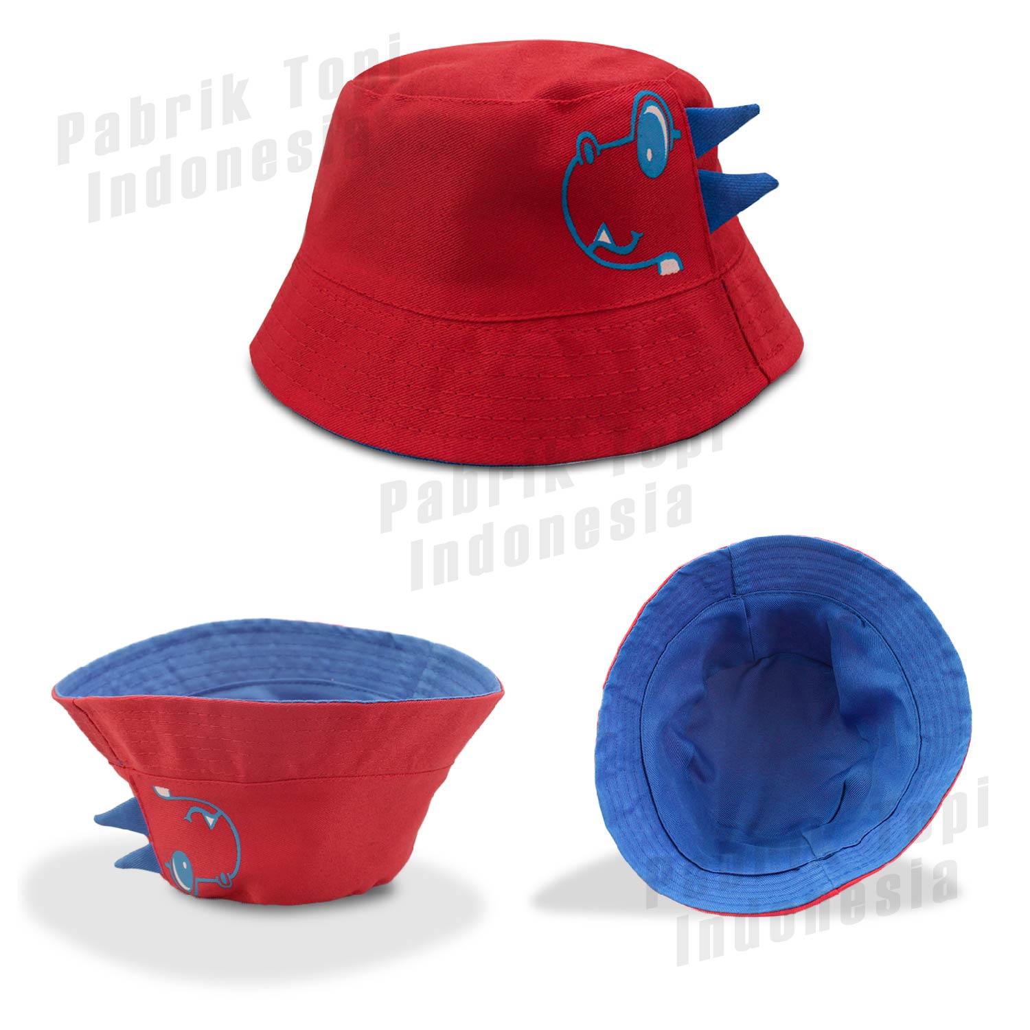 Perempuan Reversible Gambar Kartun Dino 