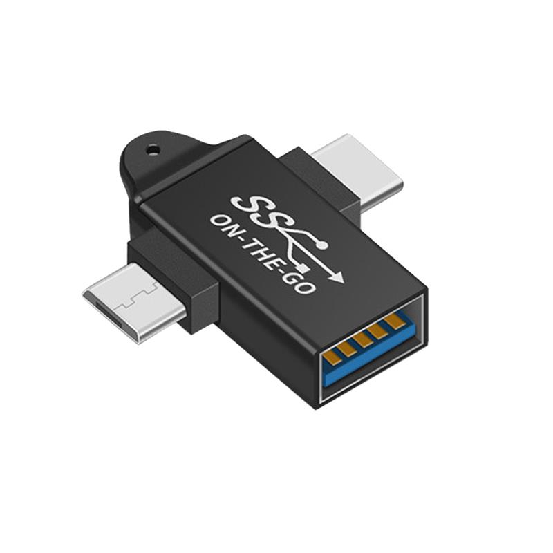 USB C to USB 3.0 OTG Converter USB 2 in 1 Type C MicroOTG Adapter