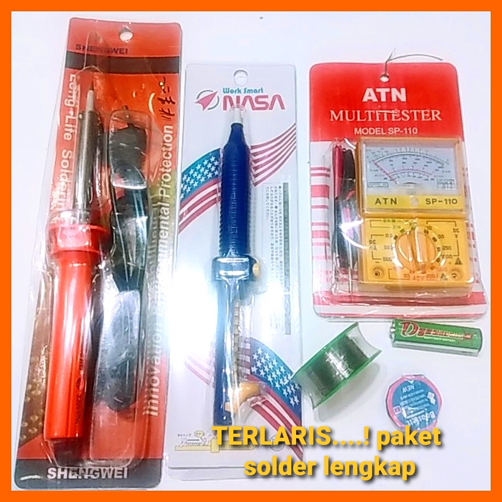Termurah dan Bisa Cod solder paket terjun lengkap bonus timah Sedia