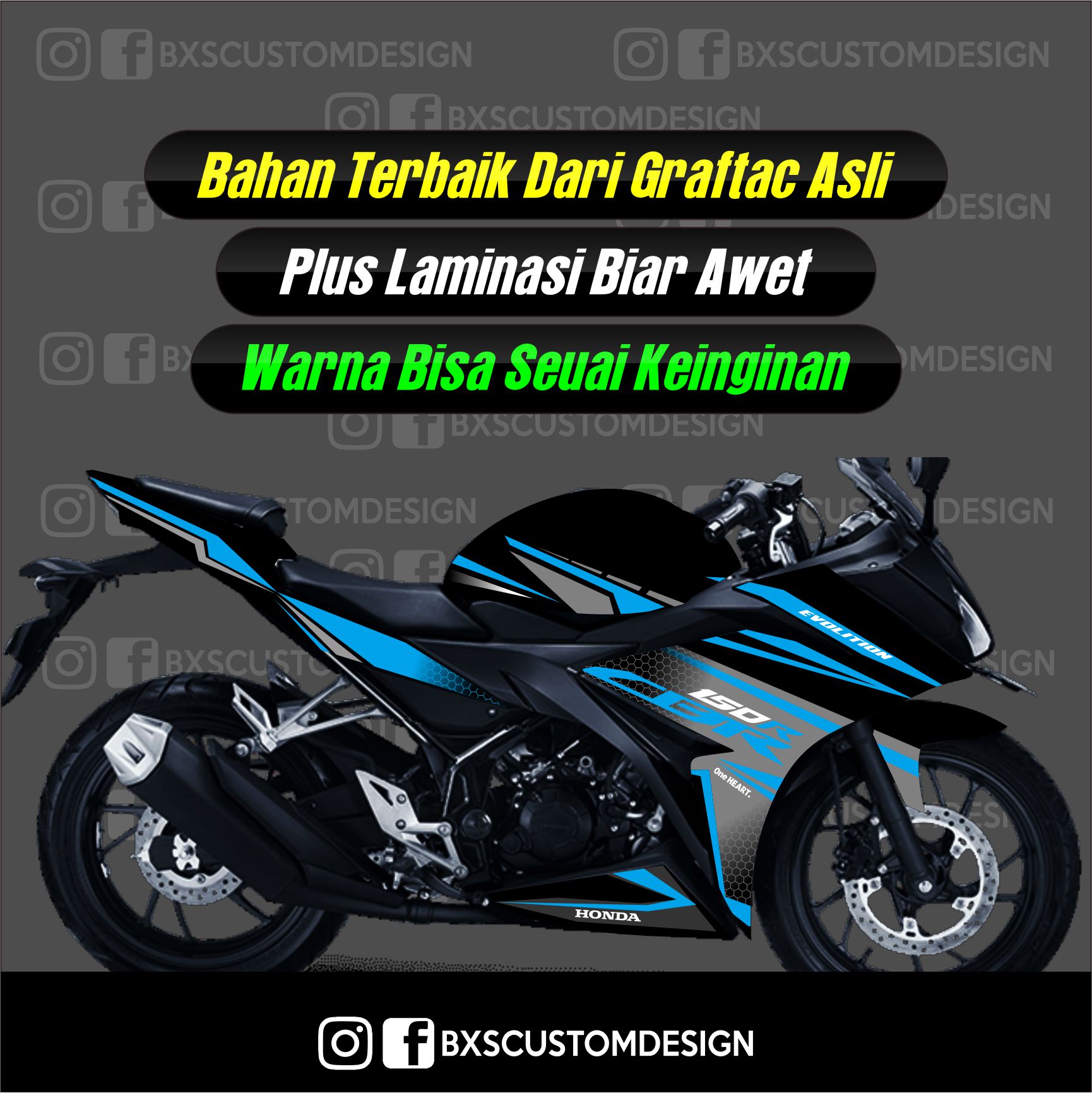 STICKER STRIPING CBR 150R TEMA EVOLUTION Lazada Indonesia